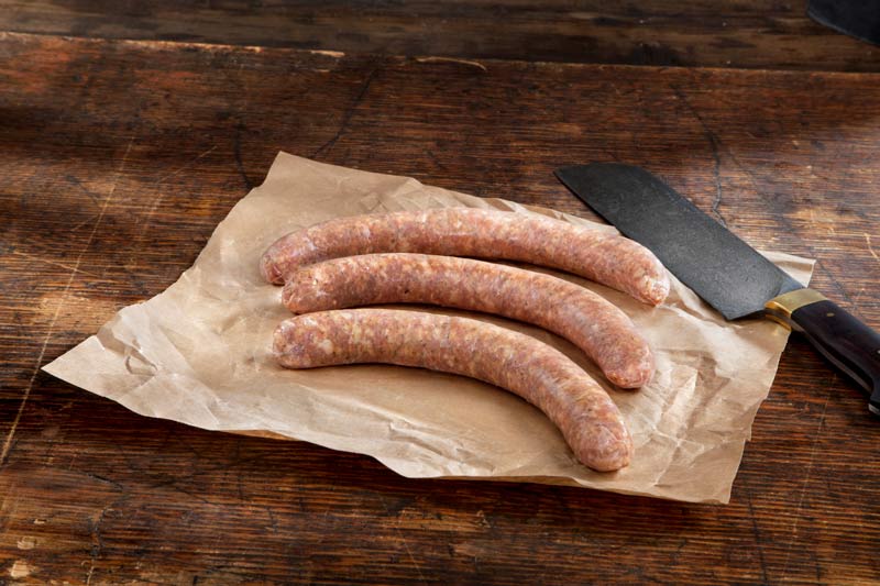 Pork Bratwurst Sausage 145 gram Gluten Free (15 Portions)