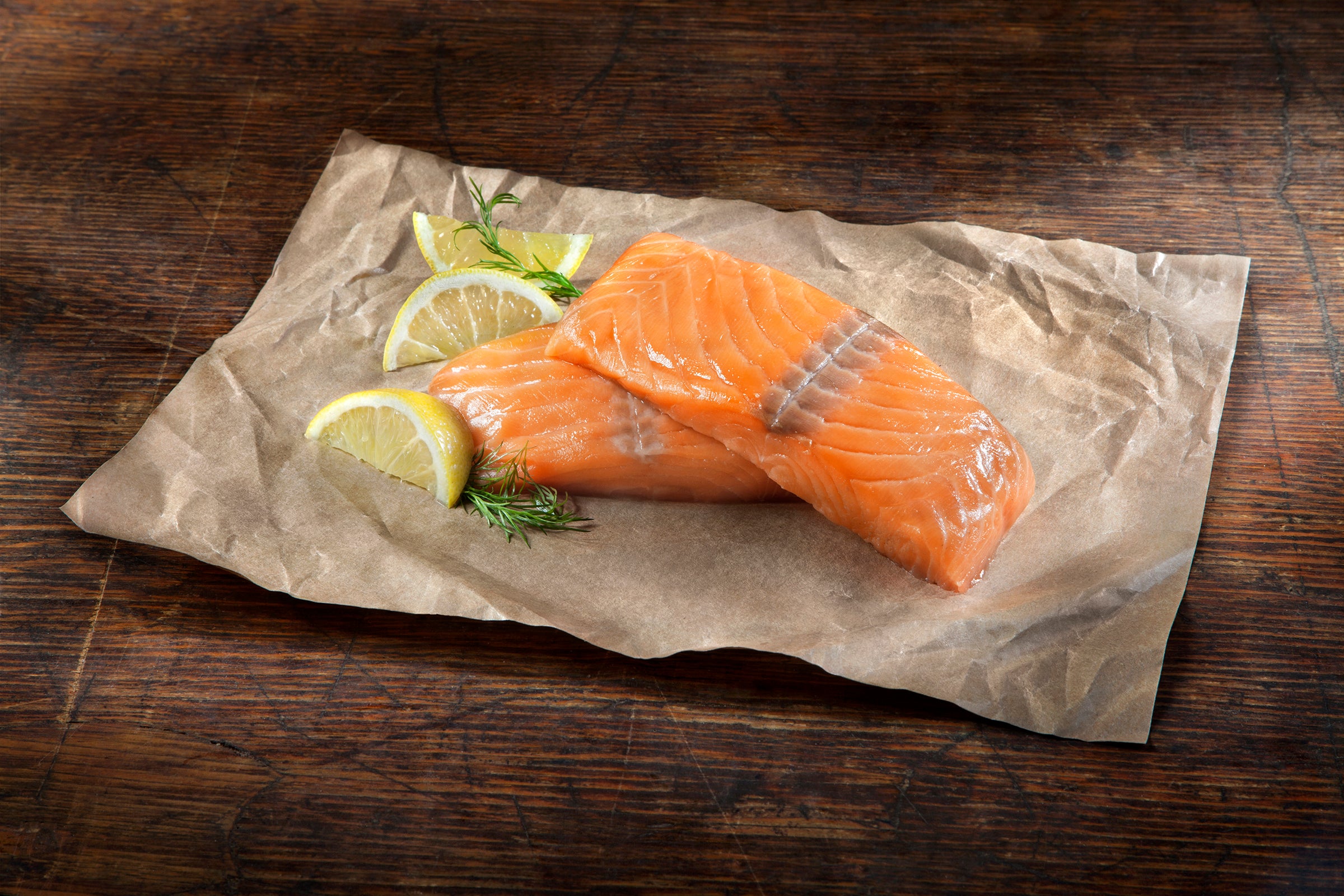 Atlantic Salmon Filets - Boneless skinless 6oz (10 Portions)